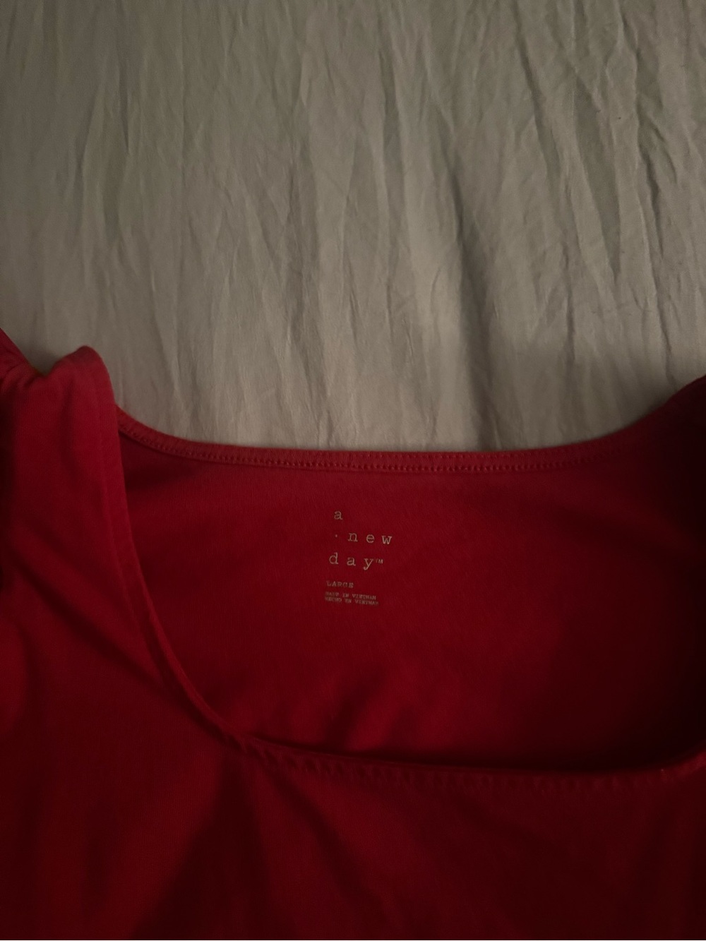 Women’s puffy sleeve red blouse - Picture 2 of 2